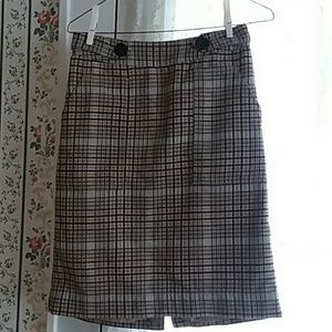 Merona Plaid pencil skirt size 2